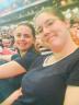 Leisa and Jessica enjoy the pre-show atmosphere at Cardinals Stadium