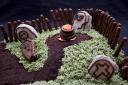Haunted Graveyard Cake - Front Right