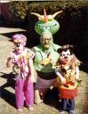 Jerry celebrates Halloween with his two children