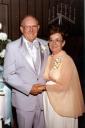 With wife Velma at their grandson John Hilland’s wedding