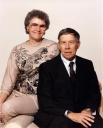 Florence and Duane Cole pose together in 1989