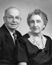 Arch and Alta pose in this professional portrait taken in 1957