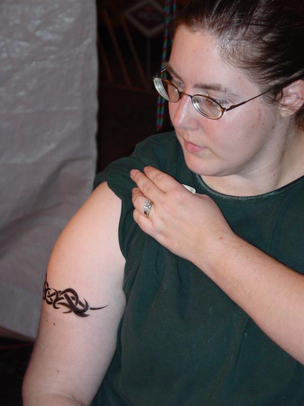 Airbrush Tattoo, Santa's Theme Park, November 2006 Airbrush Tattoo, Santa's Theme Park, November 2006