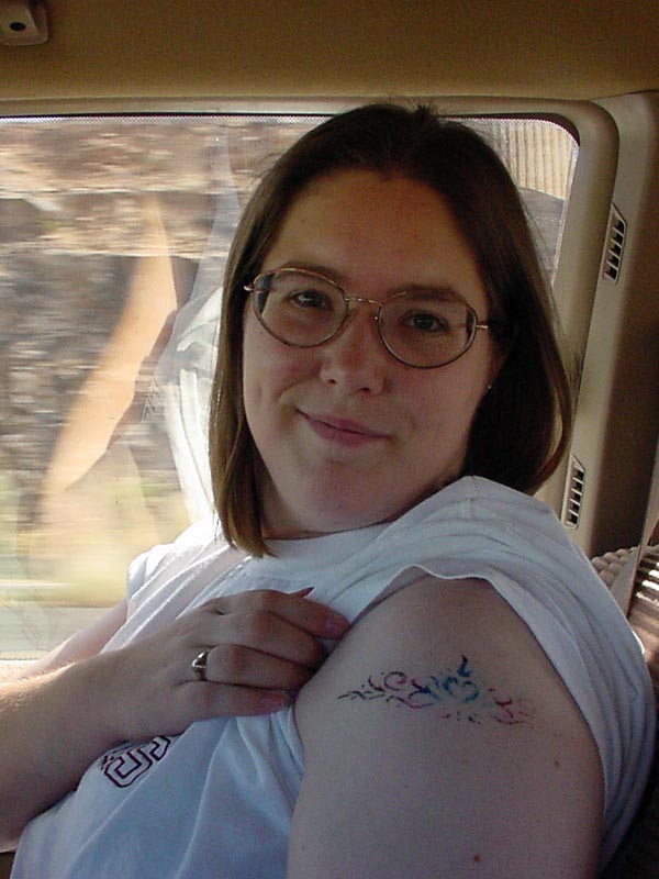 Airbrush Tattoo, Las Vegas, September 2001 Airbrush Tattoo, Las Vegas, September 2001