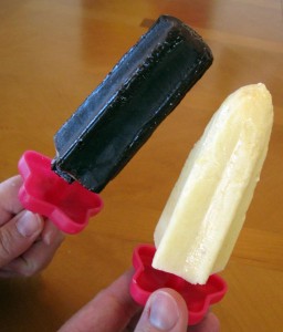 Homemade Fudgesicle and Creamsicle