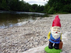 Fred at the Ausable River in Mio, Michigan Fred at the Ausable River in Mio, Michigan