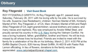 Obituary for Roy Fitzgerald Obituary for Roy Fitzgerald