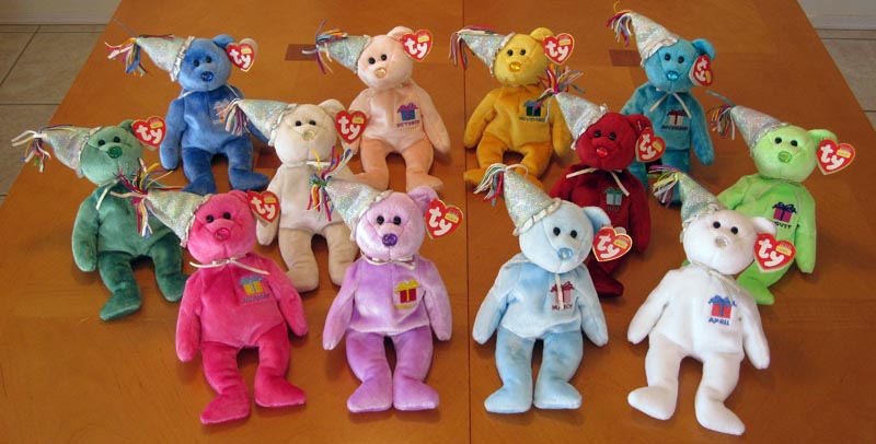 My Ty Birthday Bears Collection My Ty Birthday Bears Collection