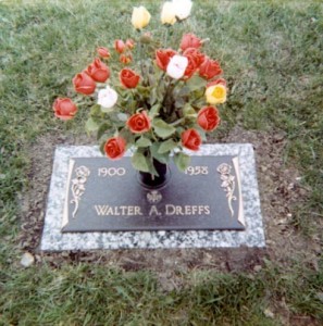 Grave of Walter Anthony Dreffs (Taken February 1972) Grave of Walter Anthony Dreffs (Taken February 1972)