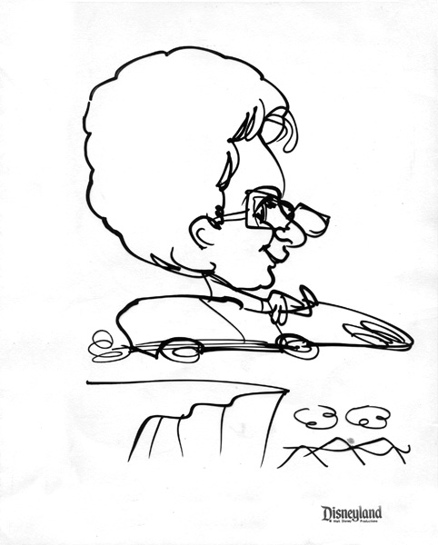 Velma Green's Disneyland Caricature (1990)