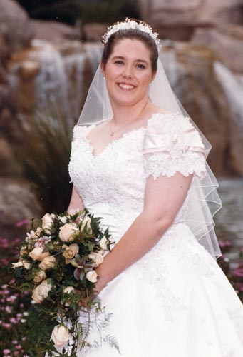 On our wedding day in 2002 On our wedding day in 2002