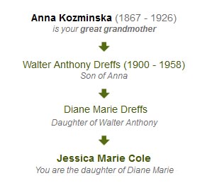 Lineage of the Kozminska Surname Lineage of the Kozminska Surname