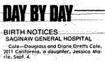 Birth Announcement in The Saginaw News Birth Announcement in The Saginaw News