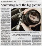Shutterbug sees the big picture Shutterbug sees the big picture