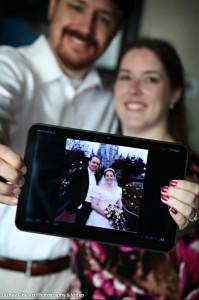 Portrait of us holding our Wedding Portrait Portrait of us holding our Wedding Portrait