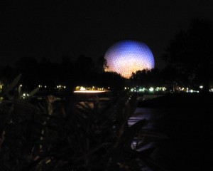 Spaceship Earth at Night Spaceship Earth at Night