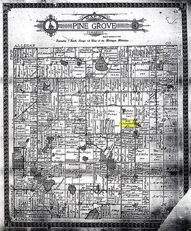 Pine Grove Township, Van Buren County, Michigan, 1912 Pine Grove Township, Van Buren County, Michigan, 1912