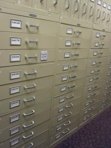 Use Dry Erase Magnets to quickly refile microfilms Use Dry Erase Magnets to quickly refile microfilms