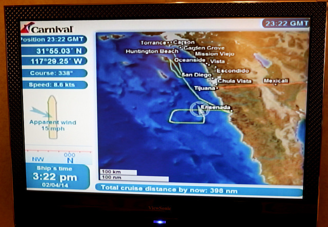Carnival's Fun Day at Sea Ship Route